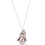Load image into Gallery viewer, Christmas Penguin Necklace-NECKLACE-Lagniappe Junk 
