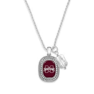 Game Day Collegiate Stone Charm Necklaces-Necklaces-Lagniappe Junk 