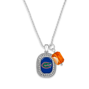 Game Day Collegiate Stone Charm Necklaces-Necklaces-Lagniappe Junk 