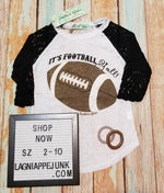 Load image into Gallery viewer, Its Football Y&#39;all Girls Burnout Tee-Lagniappe Junk 
