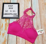 Load image into Gallery viewer, Crazy Train Halt Who Goes There Pink Bralette-Lagniappe Junk 
