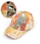 Cargar imagen en el visor de la galería, TIE DYE CRISS-CROSS HIGH PONYTAIL CC BALL CAP-baseball cap-Lagniappe Junk 
