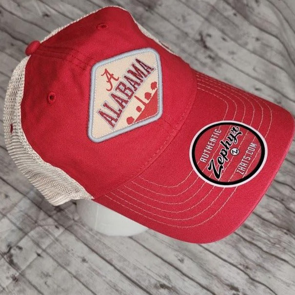 Zephyr Men's Lager Alabama Crimson Tide Relaxed Hat-Baseball Cap-Lagniappe Junk 