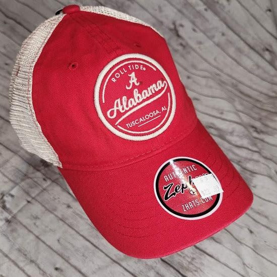 Zephyr Men's Lager Alabama Roll Tide Patch Snap Back Trucker Hat-Baseball Cap-Lagniappe Junk 