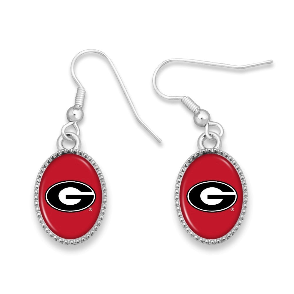 Georgia Bulldogs Logo Earrings-Earrings-Lagniappe Junk 