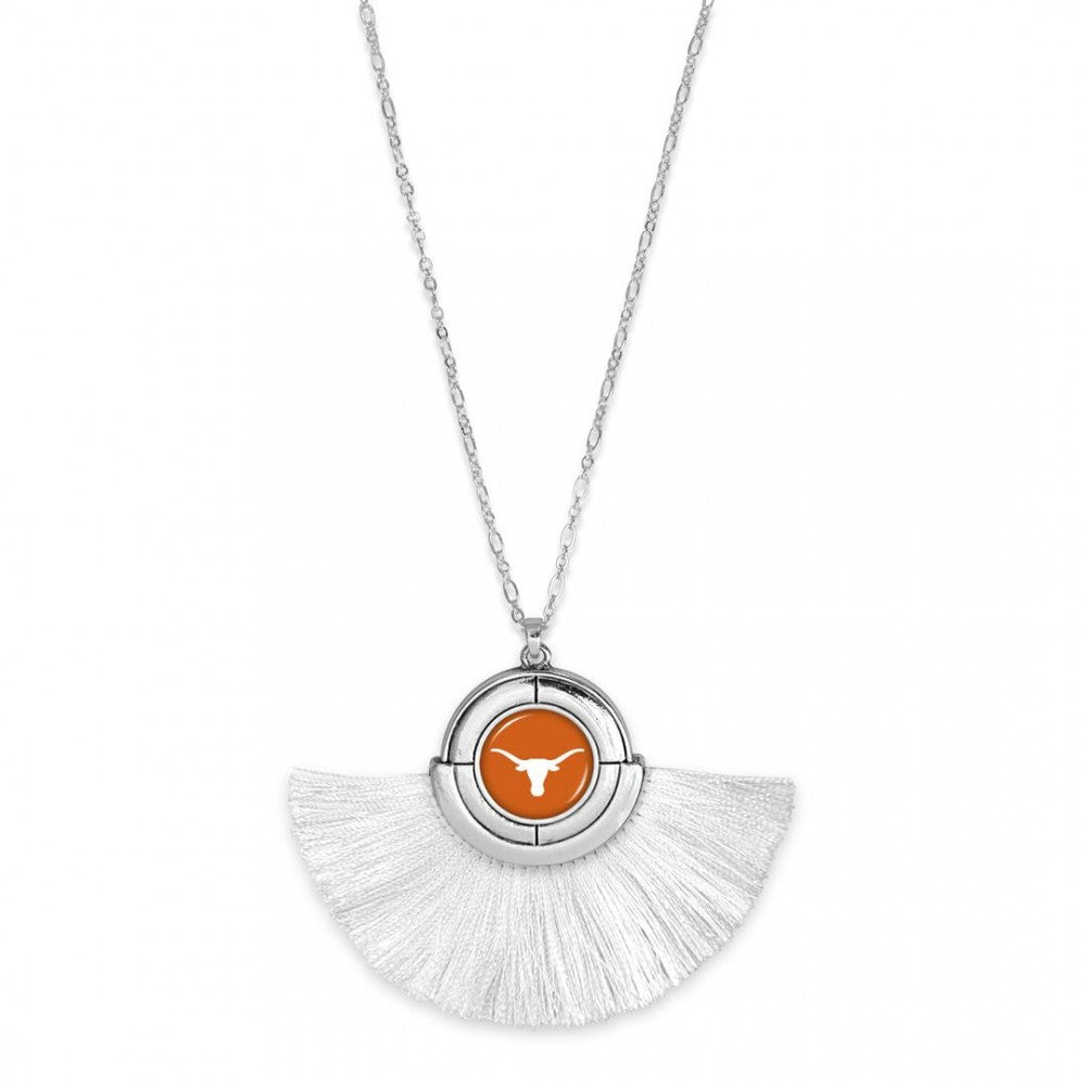 University of Texas Longhorns Game Day Tassel Necklace-necklace-Lagniappe Junk 