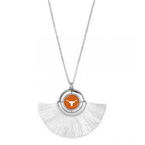 University of Texas Longhorns Game Day Tassel Necklace-necklace-Lagniappe Junk 