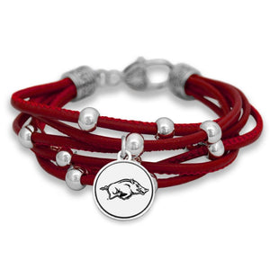 Game Day Faux Leather Cord Charm Bracelet-Necklaces-Lagniappe Junk 