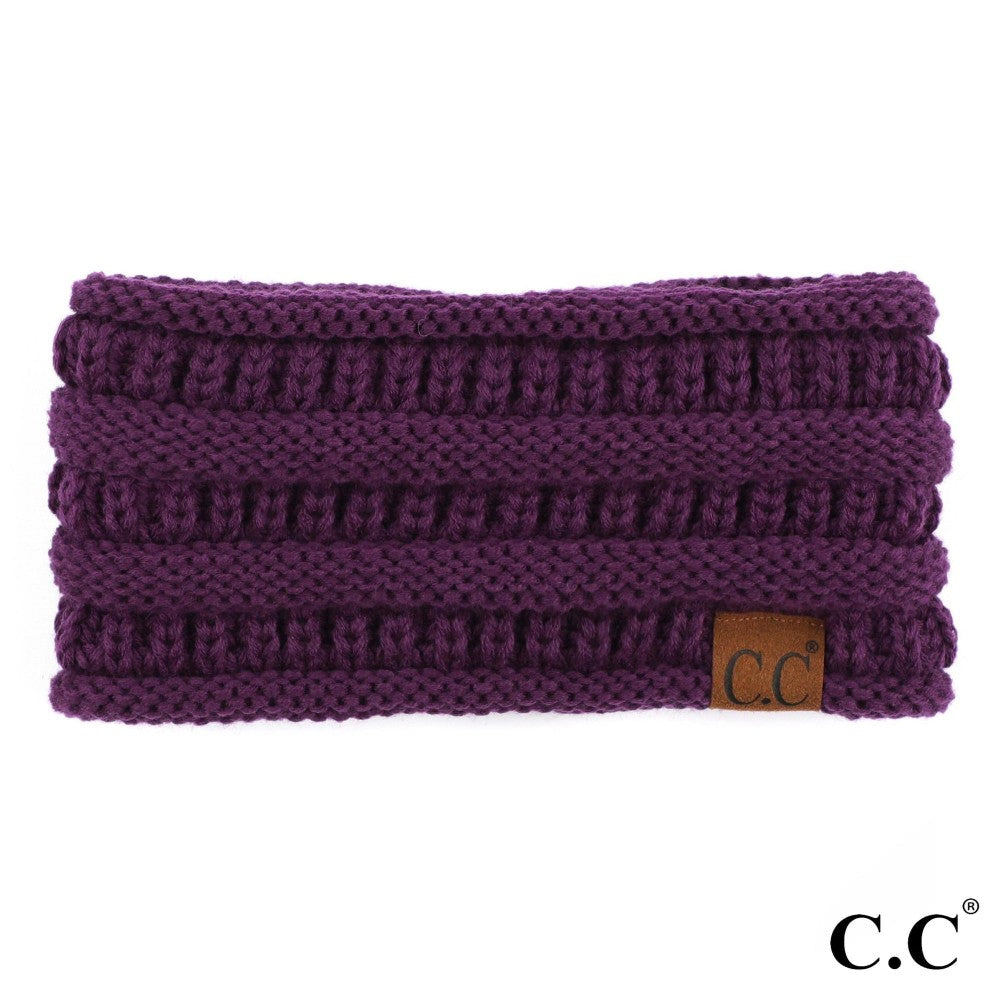 LSU Purple Solid Purple Knit Ponytail Headwrap-Beanie-Lagniappe Junk 