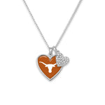 Charger l&#39;image dans la galerie, Game Day Heart Charm Necklace With Rhinestone Accent-Necklace-Lagniappe Junk 
