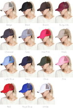 Load image into Gallery viewer, Classic High Ponytail CC Ball Cap-Ponytail Cap-Lagniappe Junk 

