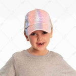 Load image into Gallery viewer, C.C Chunky Glitter Ombre Criss Cross Ponytail Cap-Lagniappe Junk 
