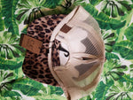 Carica l&#39;immagine nel visualizzatore di Gallery, C.C. Leopard Print High Ponytail Cap-Ponytail Cap-Lagniappe Junk 
