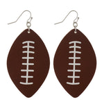 Carica l&#39;immagine nel visualizzatore di Gallery, Several Teams - Football Shape Earrings- LSU - Auburn- Georgia-Texas-Lagniappe Junk 
