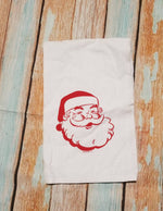 Cargar imagen en el visor de la galería, Santa Claus Flour Sack Dish Towel - Christmas Kitchen Decor-Lagniappe Junk 
