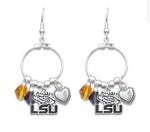 Charger l&#39;image dans la galerie, LSU Bejeweled Charm Jewelry Earrings or Necklace-Lagniappe Junk 
