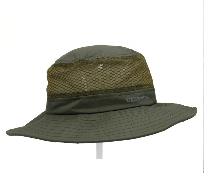 C.C SPORTS MESH BUCKET HAT WITH PONY OPENING-Sun Hat-Lagniappe Junk 